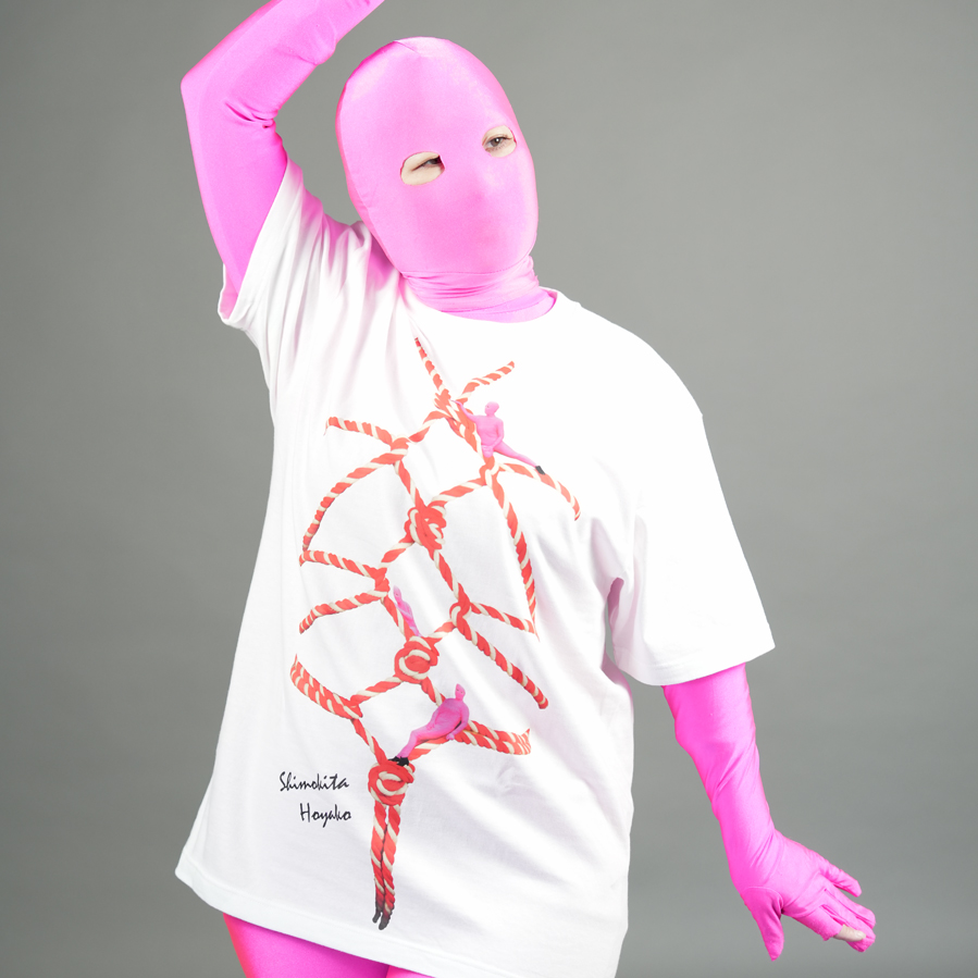 下北ほや子 亀甲縛りTシャツ［ホワイト］